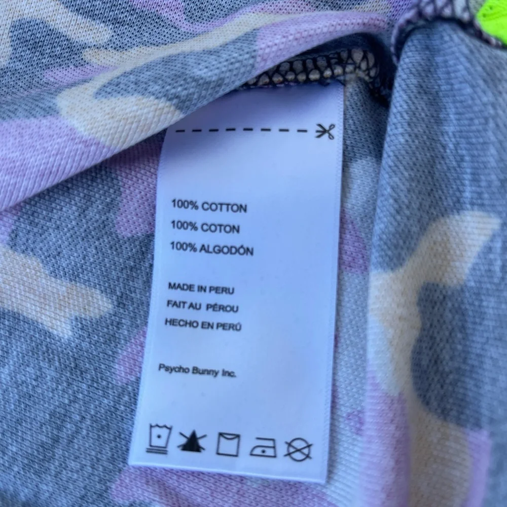 Psycho Bunny Multicolor Camouflage Polo Shirt
Size 7 , 100% cotton . - Picture 7 of 11